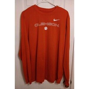 Clemson The Nike Tee Long Sleeve Shirt XL Orange